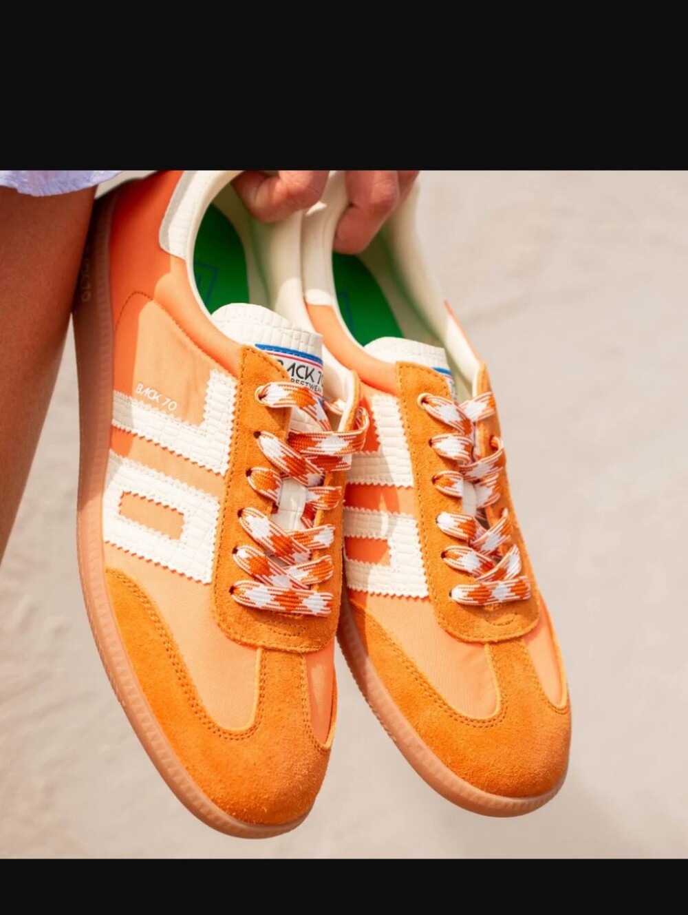BACK 70: GHOST in ORANGE Sneakers - Picture 3 of 8